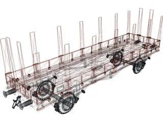 Wagon Stanchion 3D Model