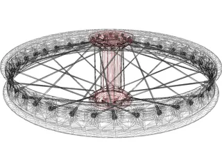 Motorcycle Wheel 3D Model