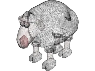 Baa Baa Black Sheep 3D Model