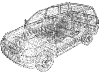 Honda Pilot (2005) 3D Model