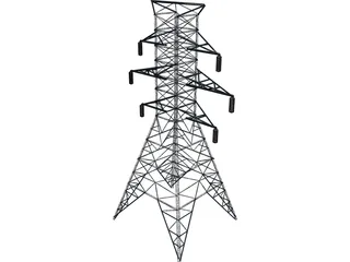 Electrical Tower 3D Model