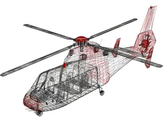 Eurocopter AS-365N Dauphin 2 3D Model