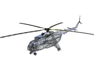 Mil Mi-17 Romanian Police 3D Model