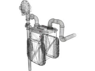 Gas Meter 3D Model