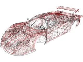 Maserati MC12 Body 3D Model