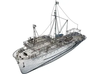 Fishing Ship 3D Model