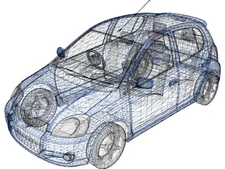 Toyota Vitz (2002) 3D Model