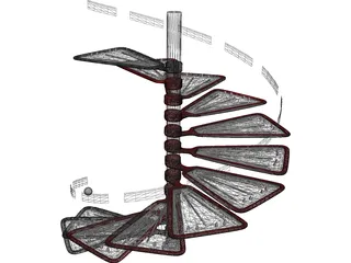 Snail Stair 3D Model