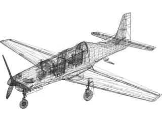 Embraer EMB 312 Tucano 3D Model