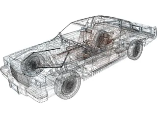 Cadillac DeVille Coupe (1984) 3D Model