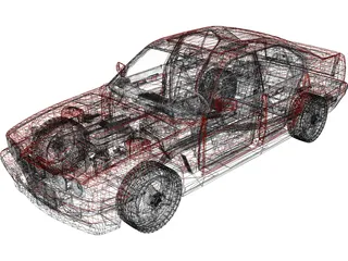 BMW 535i E34 (1990) 3D Model