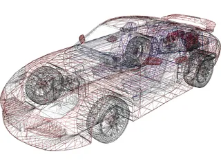 Porsche 911 996 GT3 3D Model