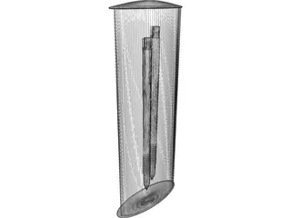 Two Pencil in a Box 3D Model