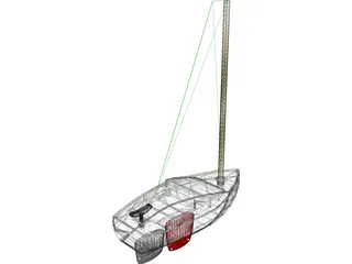 Vacuum Formed Model Boat 3D Model