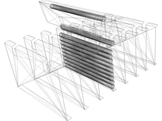 Pipe Rack Mechanism 3D Model