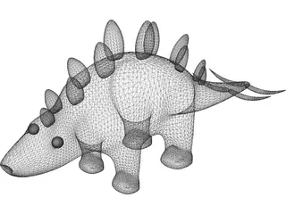 Stegosaurus Toy 3D Model