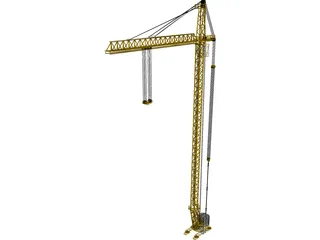 Tower Crane 3D Model