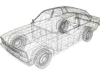 Opel Kadett C (1973) 3D Model