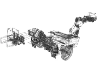 Robot - Autonomous Construction Vehicle 3D Model