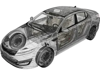Kia Optima (2011) 3D Model