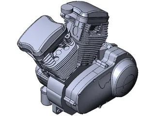 Buell XB9R Engine 3D Model