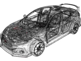 Honda Civic Type-R (2018) 3D Model