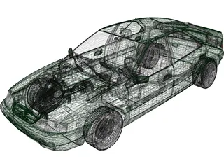 Citroen Xantia (2001) 3D Model