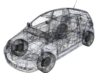 Volkswagen Fox (2005) 3D Model