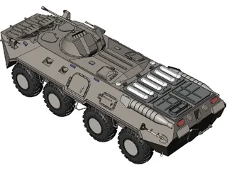 BTR-80 Armored Personnel Carrier 3D Model