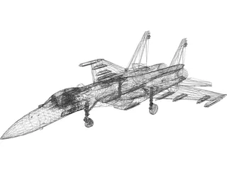 Sukhoi Su-37 Flanker 3D Model