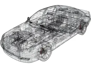 Peugeot 406 3D Model