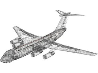 Ilyushin IL-76 Candid 3D Model