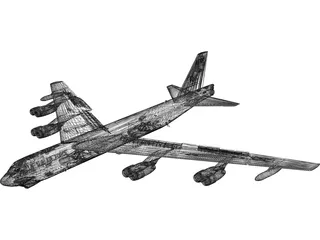 Boeing B-52 Stratofortress 3D Model