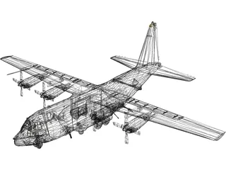 Lockheed AC-130 Spooky 3D Model