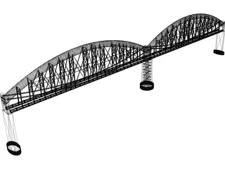 Royal Albert Bridge 3D Model