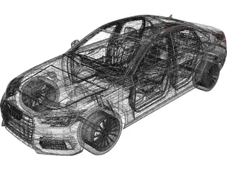 Audi A4 (2017) 3D Model