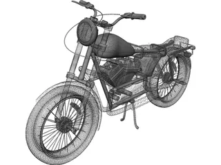 Yamaha SR125 3D Model