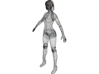 X-Men Rogue 3D Model