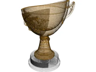 BJJ World Cup Trophy 3D Model
