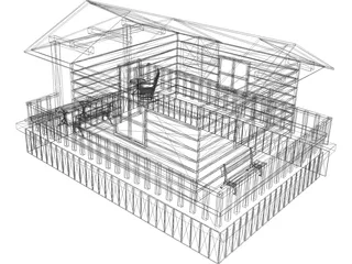 Hunter Cabin 3D Model