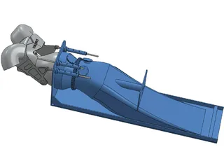Rolls-Royce Waterjet 3D Model
