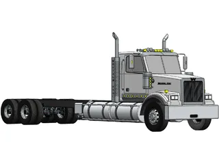 Western Star 4900SF (LWB) 3D Model