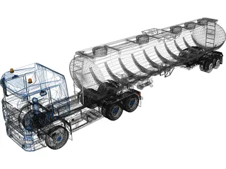 Scania R730 Tanker 3D Model