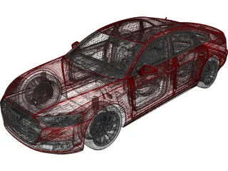 Audi A8 (2017) 3D Model