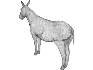 Donkey 3D Model