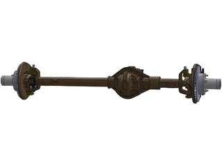 Ford High Pinion Dana 44 Front Axle 3D Model