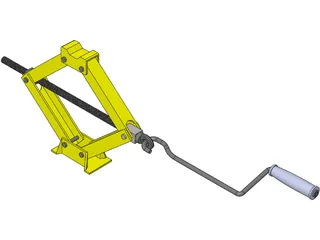 Scissors Jack Mechanism 3D Model
