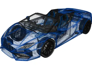 Lamborghini Huracan LP610-4 Spyder (2017) 3D Model