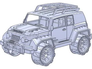 Toyota FJ Cruiser Toy 3D Model