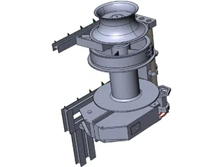 Hydraulic Winch 3D Model